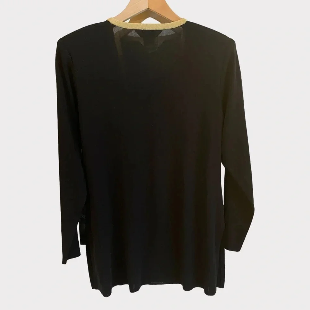 Misook color block cardigan size medium